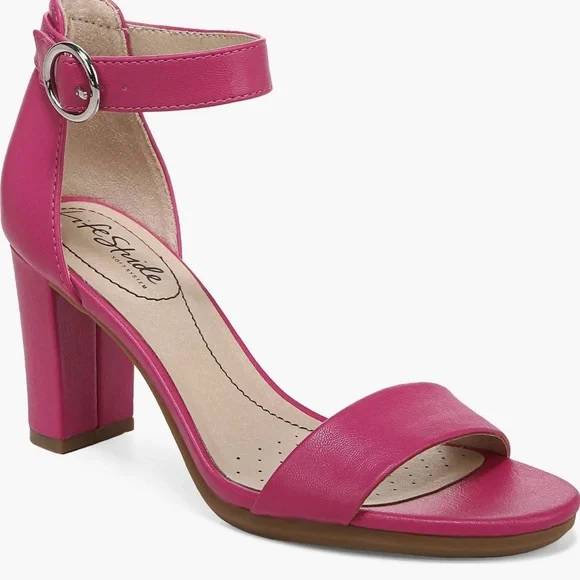 LifeStride Averly ankle strap block heel sandal size 8wide - Picture 3 of 6